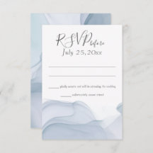 Waterverf Motion Blue Wedding Reactie