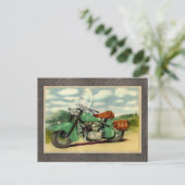Waterverf  motorfiets briefkaart (Staand voorkant)