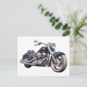 Waterverf motorfiets briefkaart (Staand voorkant)