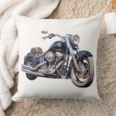 Waterverf motorfiets kussen (Deken)
