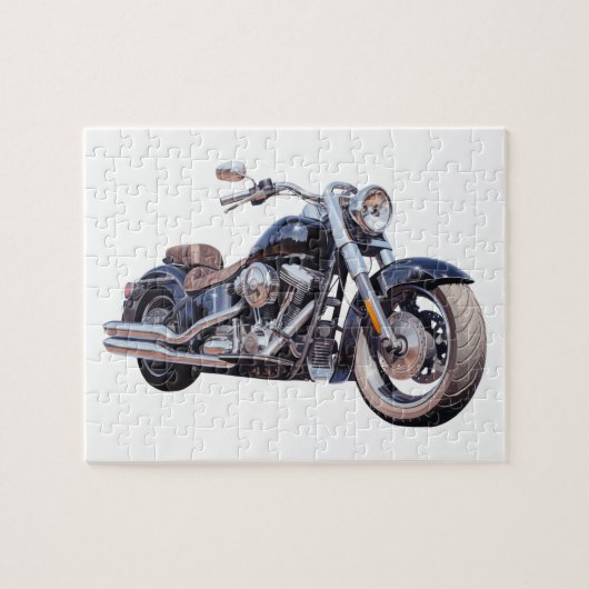 Waterverf motorfiets legpuzzel (Horizontaal)