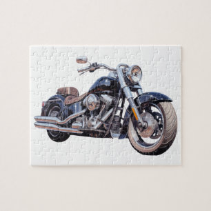 Waterverf motorfiets legpuzzel