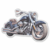 Waterverf motorfiets sticker (Voorkant)