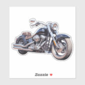 Waterverf motorfiets sticker (Vel)