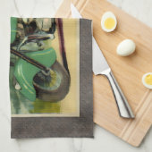 Waterverf  motorfiets theedoek (Quarter Fold)