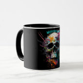 Waterverf motorisch mok (Voorkant links)