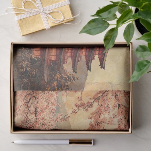  Waterverf Mount Fuji Tissuepapier (Geschenk)