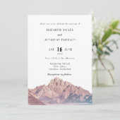 Waterverf Mountain art Wedding Kaarten (Staand voorkant)