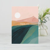 Waterverf Mountain Blank Hartelijk dank Bedankkaart (Staand voorkant)