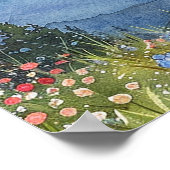 Waterverf Mountain Engagement Party Welkomstbord Poster (Hoek)