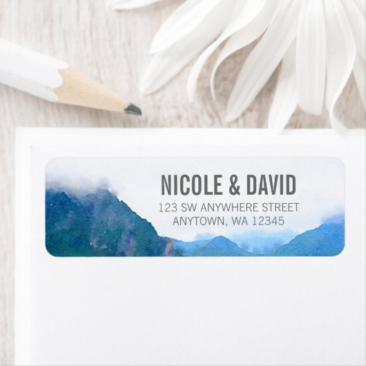 Waterverf Mountain Etiket (Insitu)