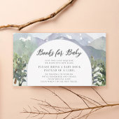 Waterverf Mountain Forest Arch Boeken voor Baby Informatiekaartje