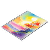 waterverf Mountain notitieboek (Linkerzijde)