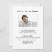 Waterverf Mountain Pine Celebration of Life Foto Kaart (Achterkant)