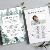 Waterverf Mountain Pine Celebration of Life Foto Kaart