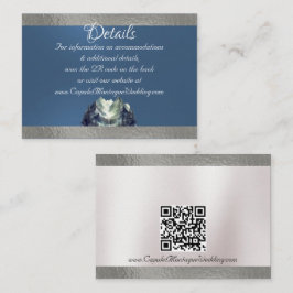 Waterverf Mountain & Ribbon Blue 2, QR-code Informatiekaartje