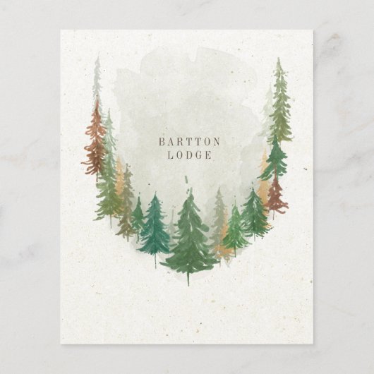 Waterverf Mountain Rustic Grand heropening Flyer (Achterkant)