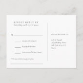 Waterverf Mountain Song Request RSVP Briefkaart (Achterkant)