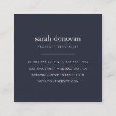 Waterverf Mountain Vista Logo Vierkante Visitekaartje (Achterkant)