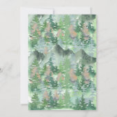 Waterverf Mountain Vrijgezellenfeest Kaart (Achterkant)