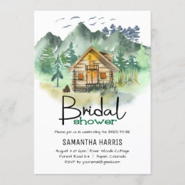 Waterverf Mountain Vrijgezellenfeest Kaart