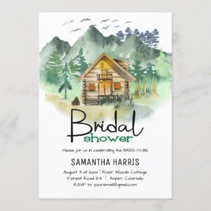 Waterverf Mountain Vrijgezellenfeest Kaart