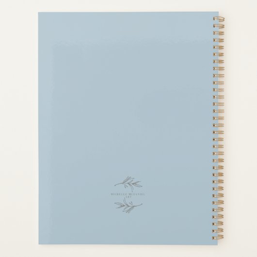 Waterverf Mountain Wildflower Planner (Achterkant)