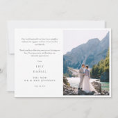 Waterverf Mountain Wildflower Trouwfoto Bedankkaart (Achterkant)