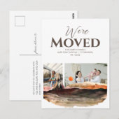 Waterverf Mountains 2 foto's bewegende aankondigin Briefkaart (Voorkant / Achterkant)