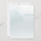 Waterverf Mountains Forest Wedding Save The Date (Achterkant)