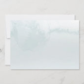 Waterverf Mountains Forest Wedding Save The Date (Achterkant)