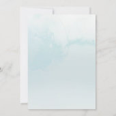 Waterverf Mountains Forest Wedding Save The Date (Achterkant)