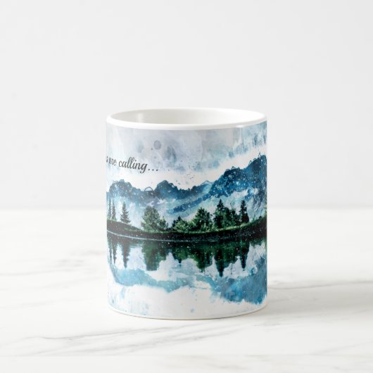 Waterverf Mountains Koffiemok (Center)