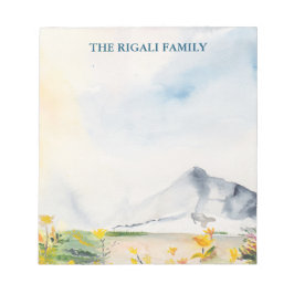 Waterverf Mountains op maat Notitieblok