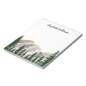 Waterverf Mountains op maat Notitieblok (Linkerzijde)