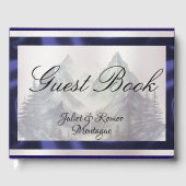 Waterverf Mountains Wedding Gastenboek (Voorkant)