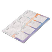 Waterverf Mountains Weekly Planner Tear Away Notitieblok (Schuin)