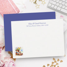 Waterverf Mouse met Wildflower Boot