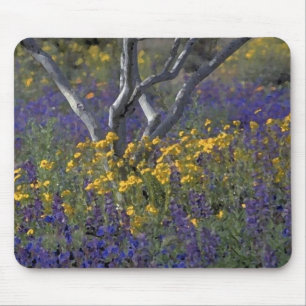 Waterverf Mousepad California Lupine & Poppies Muismat