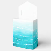 Waterverf mousserende zeeen dank je huwelijksgunst bedankdoosjes (Geopend)