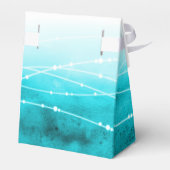 Waterverf mousserende zeeen dank je huwelijksgunst bedankdoosjes (Achterkant)