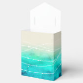 Waterverf mousserende zeeen dank je huwelijksgunst bedankdoosjes (Geopend)