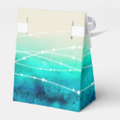 Waterverf mousserende zeeen dank je huwelijksgunst bedankdoosjes (Achterkant)