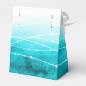 Waterverf mousserende zeeen dank je huwelijksgunst bedankdoosjes (Achterkant)