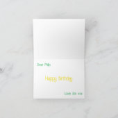 Waterverf MTB, mountainbike fietser Verjaardag Kaa Kaart (Binnen)