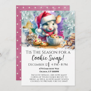 Waterverf muis cookie swap kaart