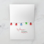 Waterverf muis en kat onder de maretak feestdagen kaart (Binnen)