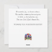 Waterverf Muis en vlinder Psalmen Pasen Feestdagenkaart (Achterkant)