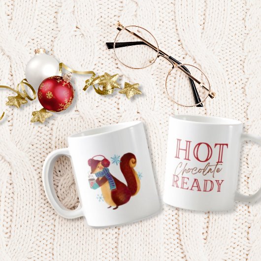 Waterverf muis, geschikt voor warme chocolade voor koffiemok