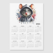 Waterverf Muis Hoodie Splash Art 2025 Kalender (Voorkant)
